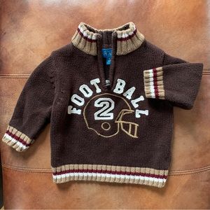 The Children’s Place Football Sweater Quarter Zip - 12mo